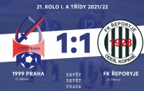 1999 Praha : FK Řeporyje 1:1 (1:1)
