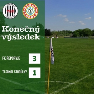 FK Řeporyje : TJ Sokol Stodůlky 3:1 (2:1)