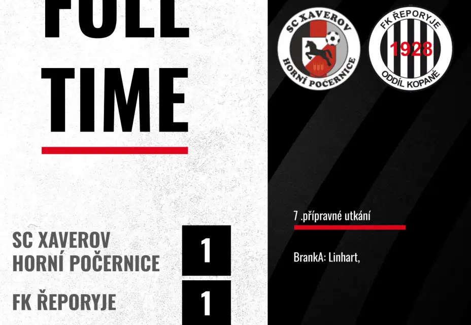 V generálce na jaro Řeporyje remizovaly s Xaverovem