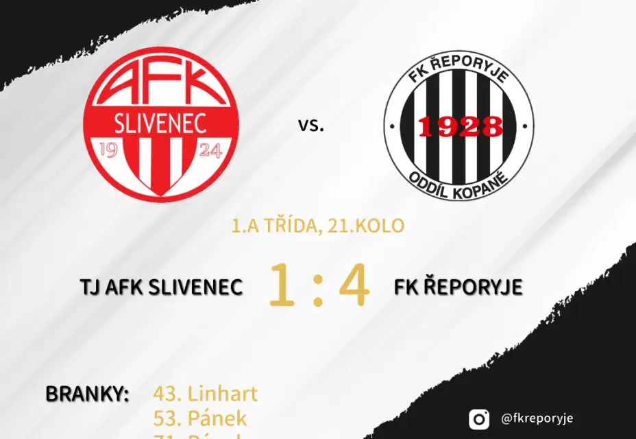 Řeporyje ovládly derby ve Slivenci!