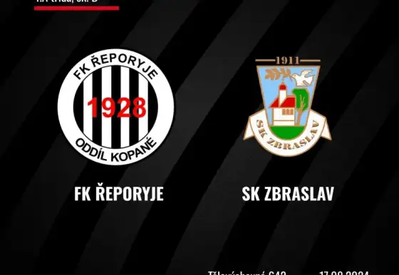 Řeporyje přivítají v první domácím zápase Zbraslav!