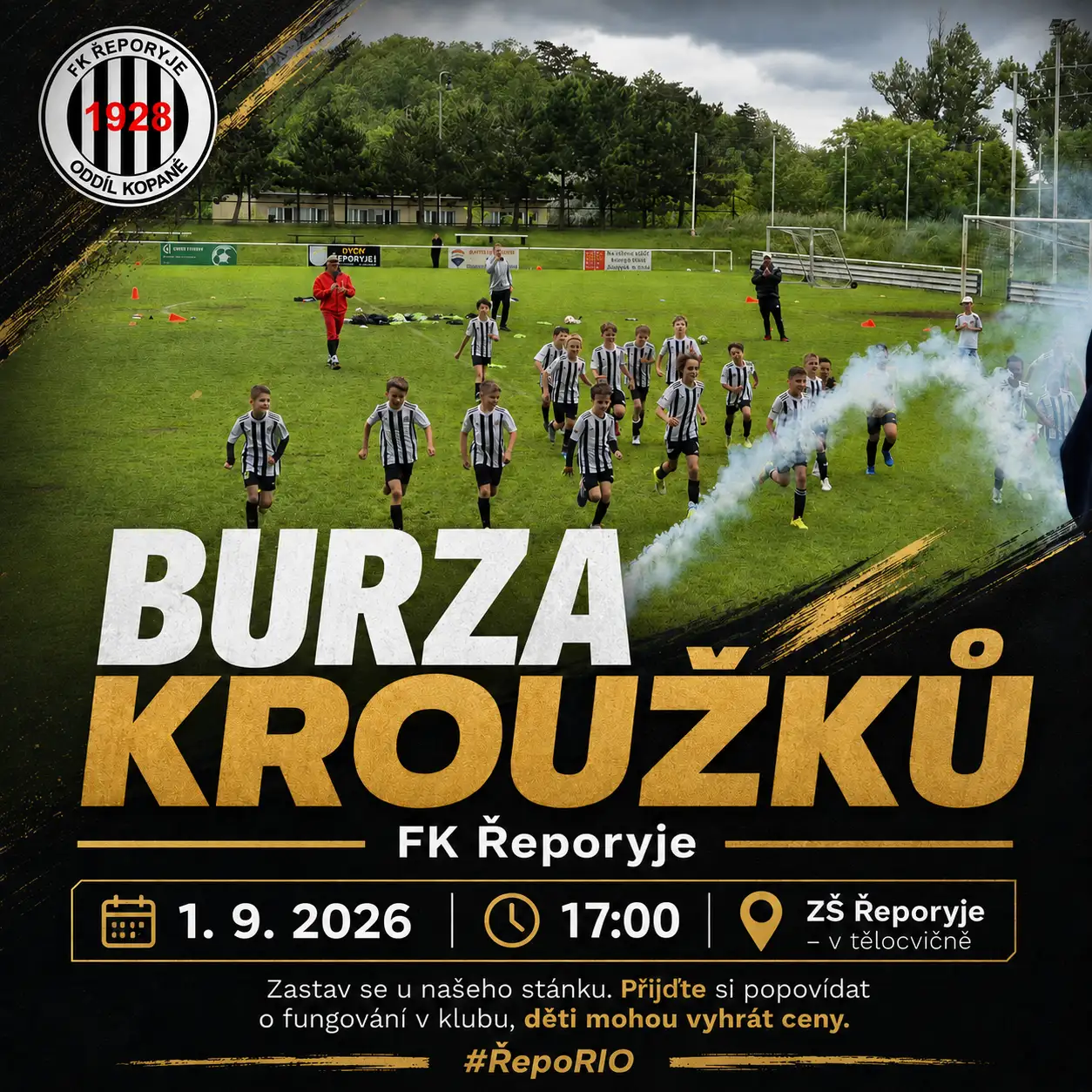 FKŘ bude  1.9. součástí Burzy kroužků na ZŠ Řeporyje