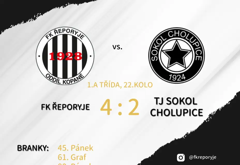 Řeporyje si doma poradily s Cholupicemi
